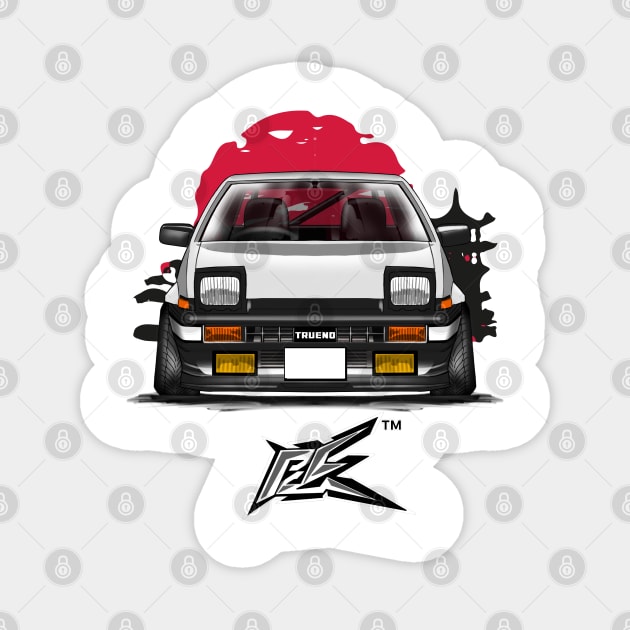 toyota ae86 trueno panda Sticker by naquash